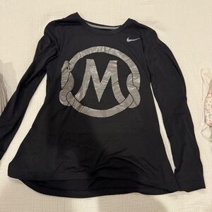 Nike Women's Black Long Sleeve Tee with Kobe logo